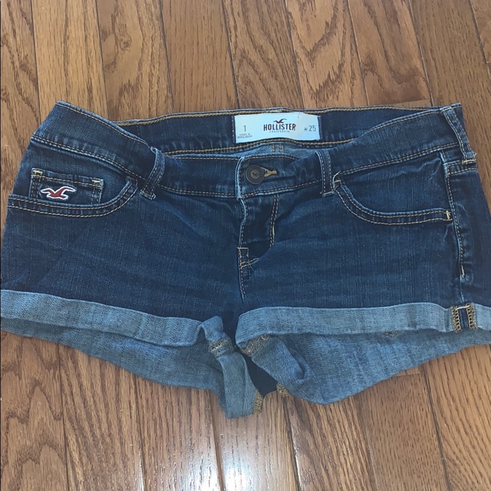 Dark Wash Hollister Jean Shorts